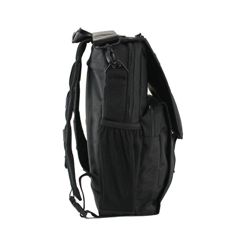Mesh side pocket on Business Backpack.