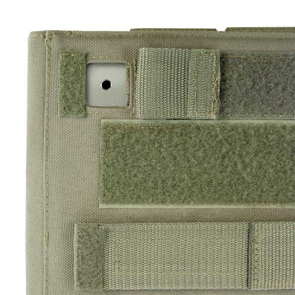 Close up of large camera port - just open the port and shoot, no need to remove your iPad®.