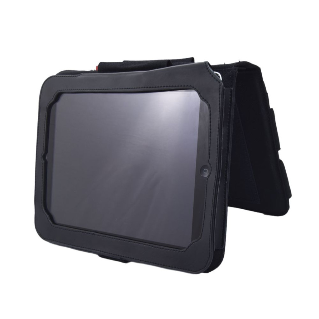 Tactical iPad® Cover in black shown in alternate viewing mode.