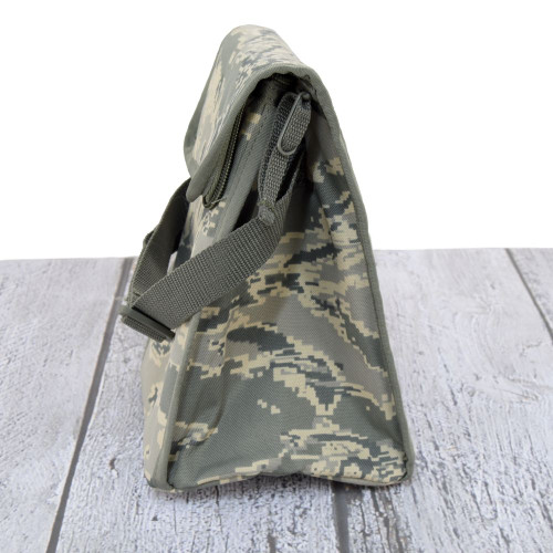 Side view of Lunch Bag in ABU with fold over VELCRO® closure.