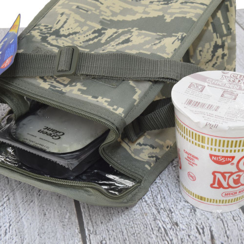 Lunch Bag in ABU shown open with contents packed.