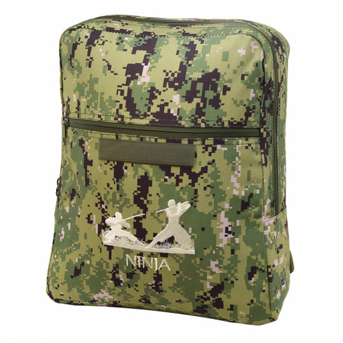 NWU Large Children's Backpack with Ninja Embroidery on front.