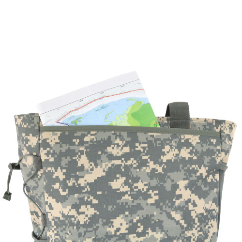 Back slip-in pocket with map inside.